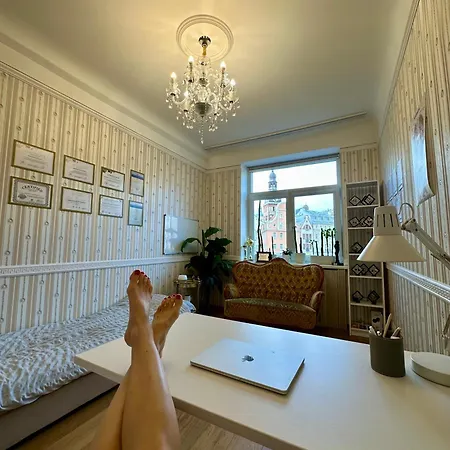Old Town 2 Bedroom And Office Artdeco With Wifi And Tv Lägenhet *